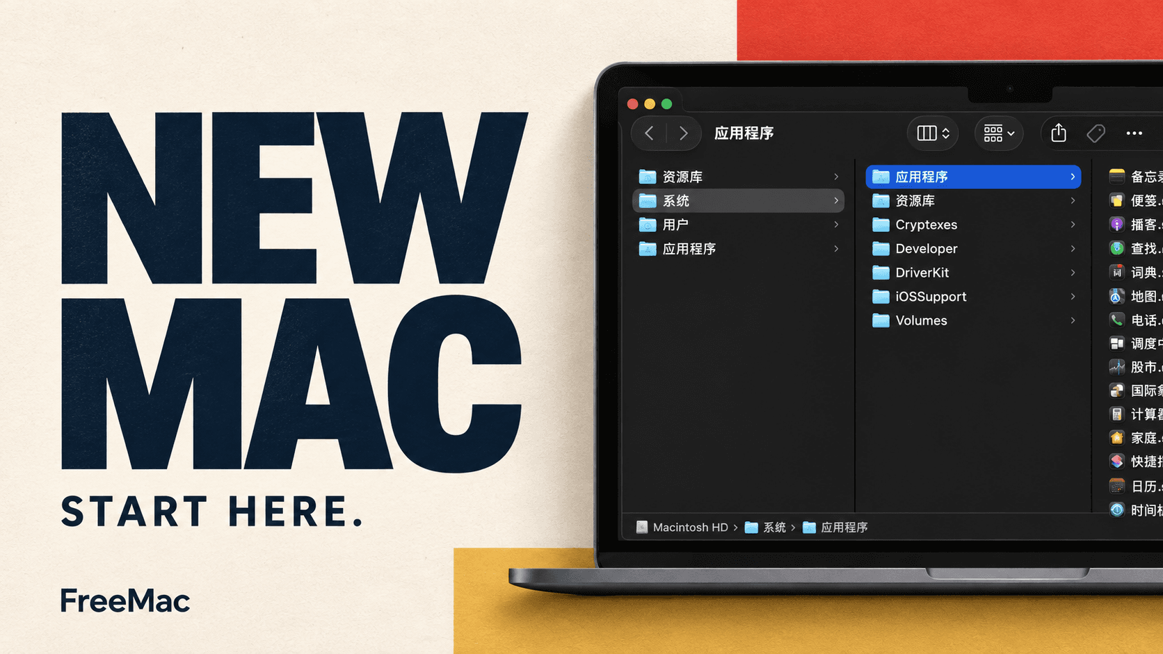 新 Mac 装机综合榜的 FreeMac 编辑封面
