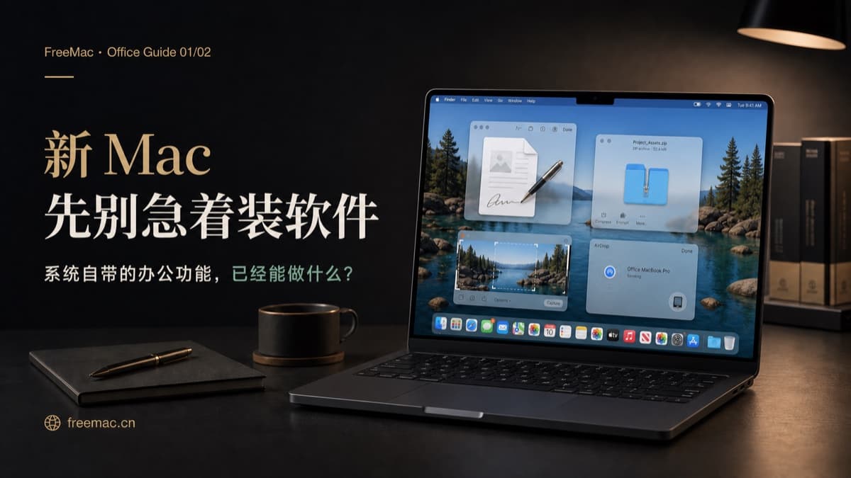 新 Mac 先别急着装软件:系统自带的办公功能已经能做什么